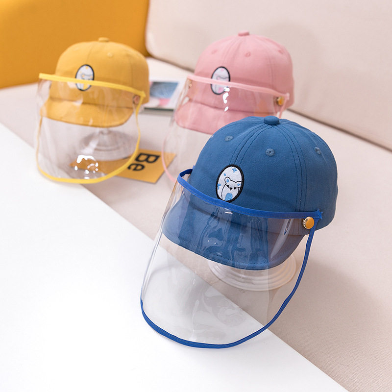 Baby hat spring new anti-fog detachable isolation children's protective hat baby soft brim epidemic prevention cap