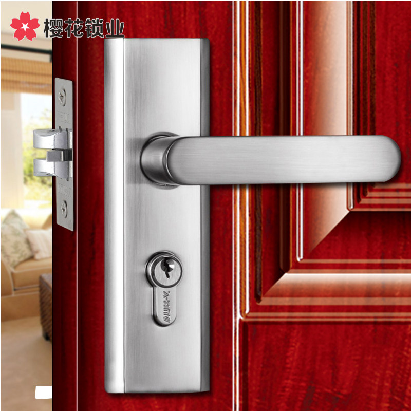 Sakura Lock Industry Handle Door Lock Door Lock B-5831 SS China Top Ten Brands of European Locks