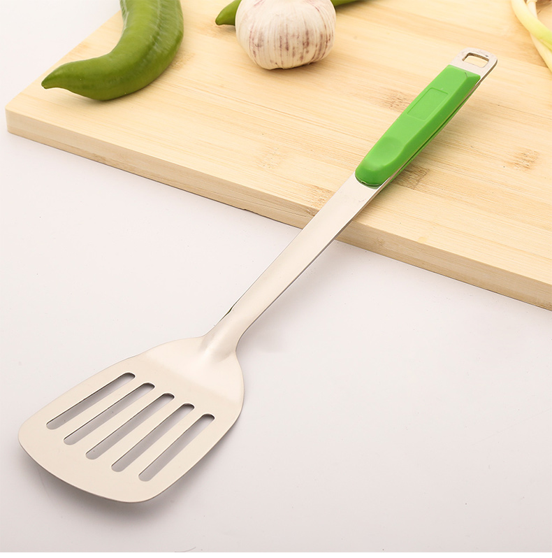 Xẻng thép không gỉ rán không dính đặc biệt xẻng phẳng xẻng xẻng nhà nấu xẻng bếp bị rò rỉ xẻng bếp xẻng chảo vuông