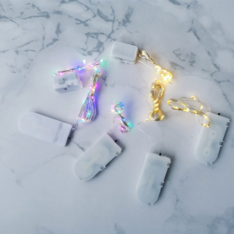 Cake Light Strings Decorated Flowers Flowers Gift Boxes Luminous Festoons LED buttons Batteries Copper Wire Lamps Full of Star Party