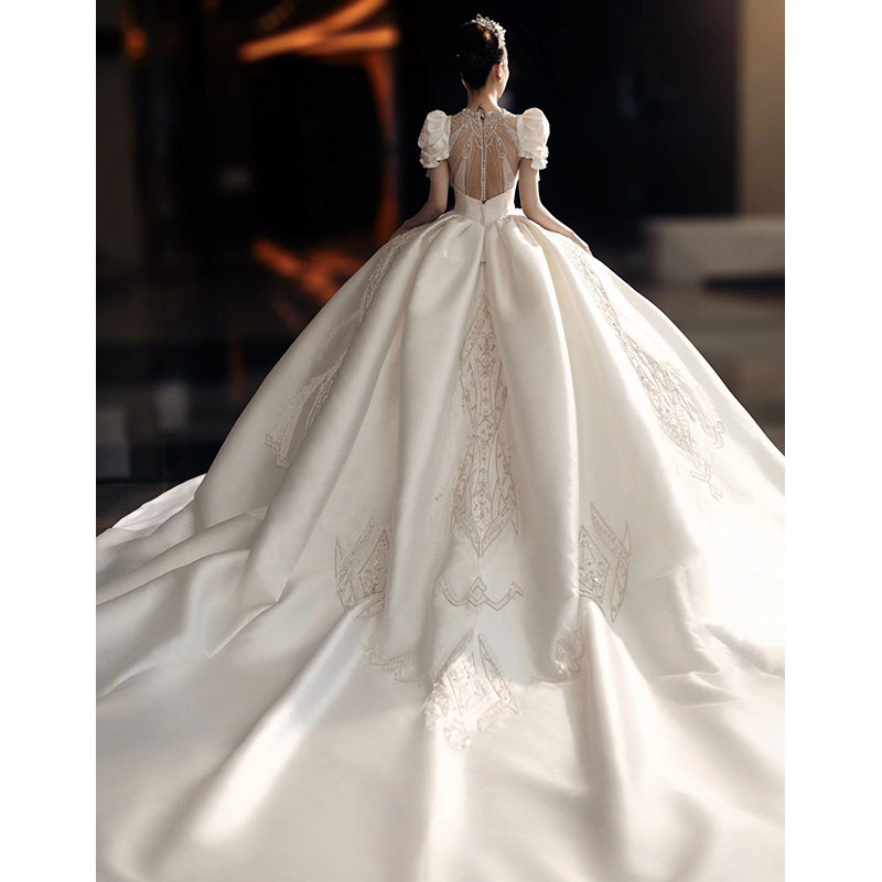  L+White trailer wedding dress   + $15.71 