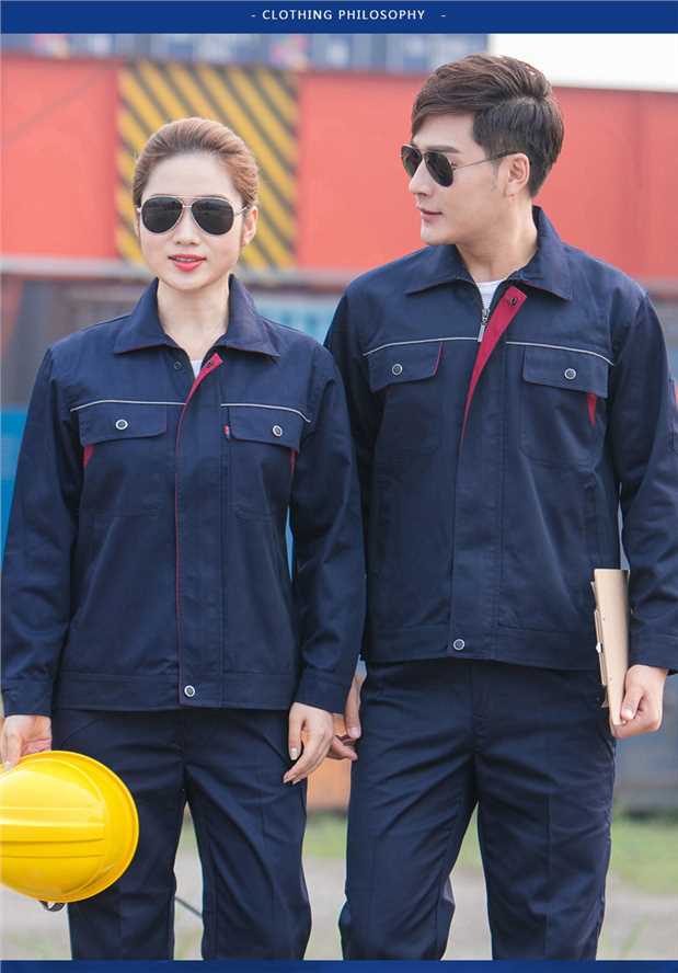 Quần áo bảo hộ lao động nam và nữ mùa thu và mùa đông dài tay tự động sửa chữa hàn điện dụng cụ chống mài mòn áo khoác bảo hiểm lao động tùy chỉnh quần yếm quần áo unisex