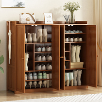 Shoe cabinet household indoor dustproof bedroom storage multifunctional boots shoe rack good-looking simple door multi-layer landing