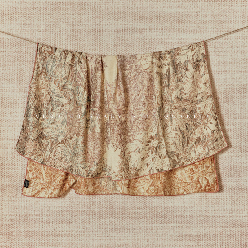 Palermo Botanical Garden Old Money Style Silk Wool Scarf for Women Autumn and Winter Large Square Scarf Air-Conditioned Room Shawl Dual-Use 140 Palermo Botanical Garden Old Money Style Silk Wool Scarf for Women Autumn and Winter Large Square Scarf Air-Conditioned Room Shawl Dual-Use 140