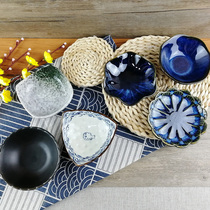 2 dress chic sauces Japanese style net red cutlery Home Seasoning Dip Vinegar Dish Ceramic Bone Disc small dish Peanuts Dish