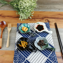 2 Japanese seasoning dishes soy sauce vinegar odd-shaped dish mustard taste plate plum blossom dual-purpose ceramic chopsticks