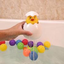 Capsule bath toy Water storage basket Water play chicken pig shower baby yellow duckling surprise water balloon