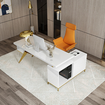  Postmodern corner desk Desktop computer desk Hong Kong-style paint medical aesthetics consulting desk Light luxury desk Writing desk