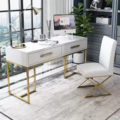 Light luxury dressing table modern simple small apartment bedroom stainless steel paint storage cabinet integrated medical table