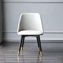  Postmodern light luxury office backrest Nordic solid wood reception chair Simple cafe negotiation table and chair Conference leisure chair