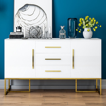  Light luxury marble dining side cabinet Modern simple household entrance cabinet Nordic dining room living room multi-function storage cabinet