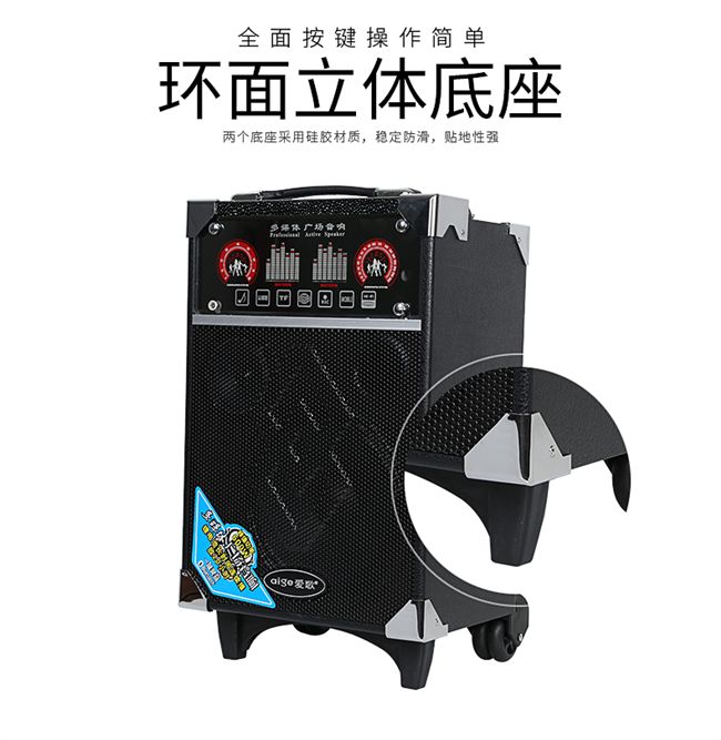 Mới di động guitar điện que âm thanh loa Hiệu suất ngoài trời không dây Bluetooth vuông nhạc cụ phổ quát loa lon