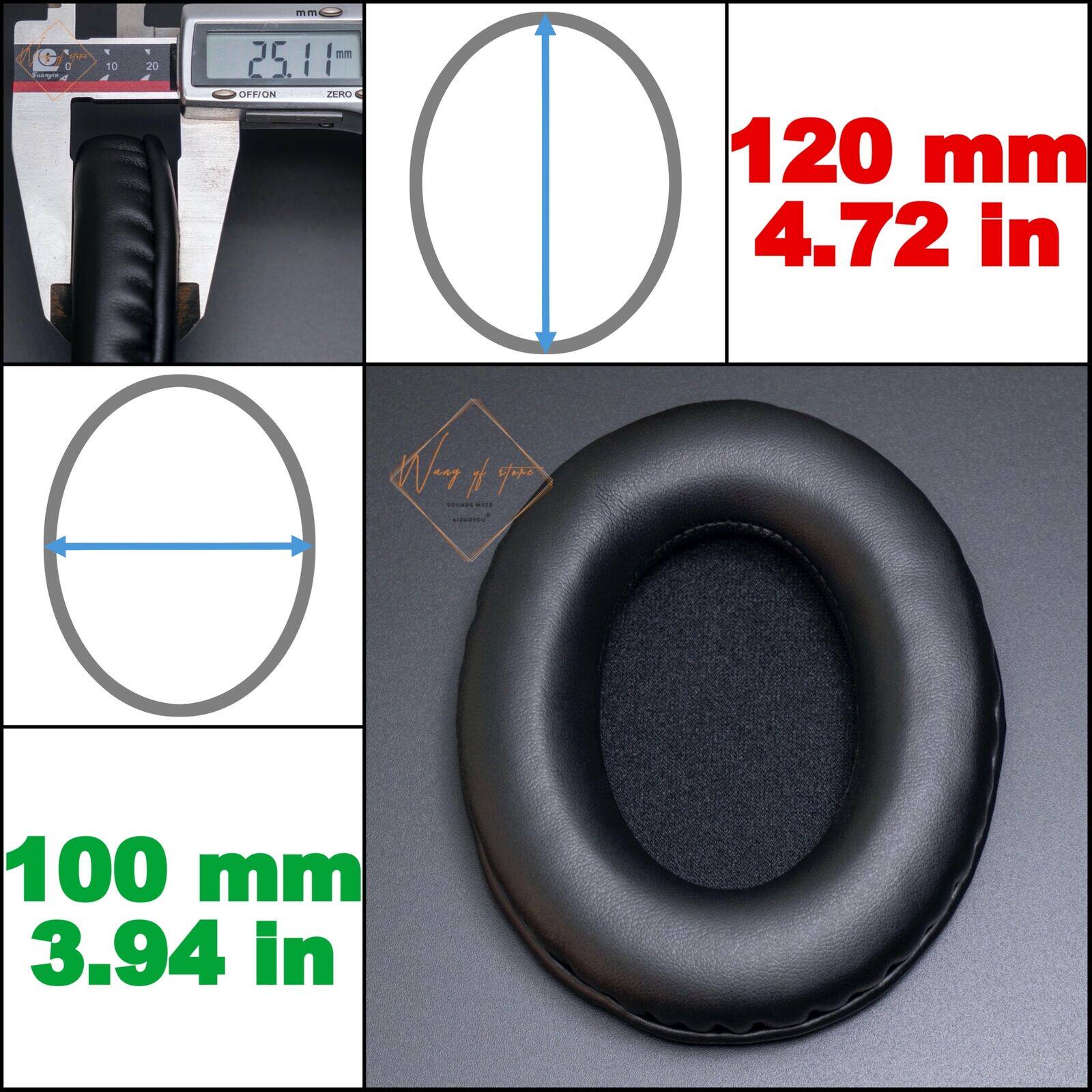 Oval Headphone Sponge Sleeve DIY Ear Pad Repair Replacement Accessories Internet Cafe Gaming Game Full Size Sleeve Earmuffs