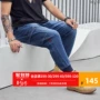 GxxH cộng với phân bón tăng quần nam quần jeans thủy triều kích thước lớn nam lớn béo thường mặc quần dài nam - Quần jean shop quần áo nam