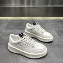 Mens shoes 2023 new spring thick bottom heightening small white shoes trendy 100 hitch casual board shoes low bunch of lace sneakers