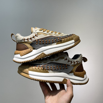 Mens shoes 2022 new autumn and winter style retro sneaker trends 100 hitch bottom heightening of old daddy shoes low helping casual shoes