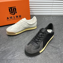 Fall mens shoes 2021 new genuine leather breathable Agan shoes little white hitch sports casual mens board shoes