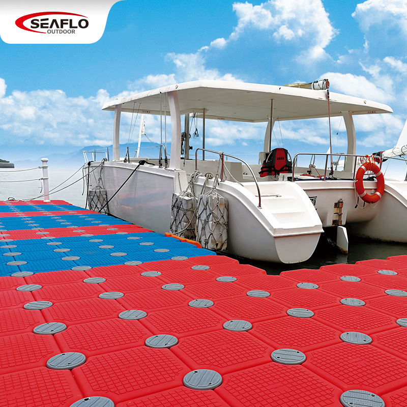 Buoy Conjoined Two-in-One Water Plastic Floating Bucket Blue Red Orange Gray Plastic Tube Floating Platform Pontoon Bridge