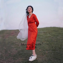 New Bride wedding head yarn photography quality plain yarn naked yarn shape travel photo headwear Super fairy yarn