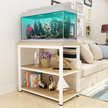 The shelf base of the fish tank the solid wood base the stainless steel iron alloy the load-bearing small multi-layer simple household