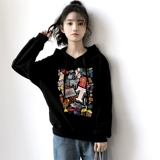 Tide, весенняя черная осенняя толстовка с капюшоном для школьников, в корейском стиле