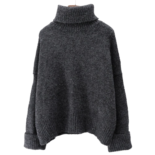 孜索 Зимний ретро цветной трикотажный свитер, 2022, оверсайз