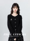 Black Knitted Cardigan Jacket for Women, Spring and Autumn 2025 New Style, Niche Design, Slimming Sweater, Short Outerwear Top
