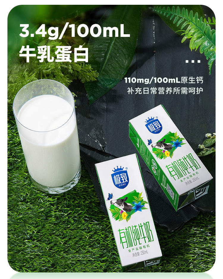 安享好物 安享A级纯奶-三元有机纯牛奶 国标