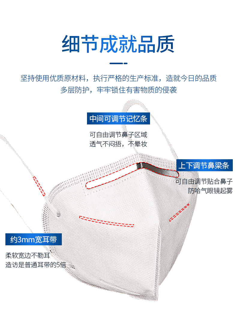 萱尔丽 KN95级别防护口罩 10只 图6