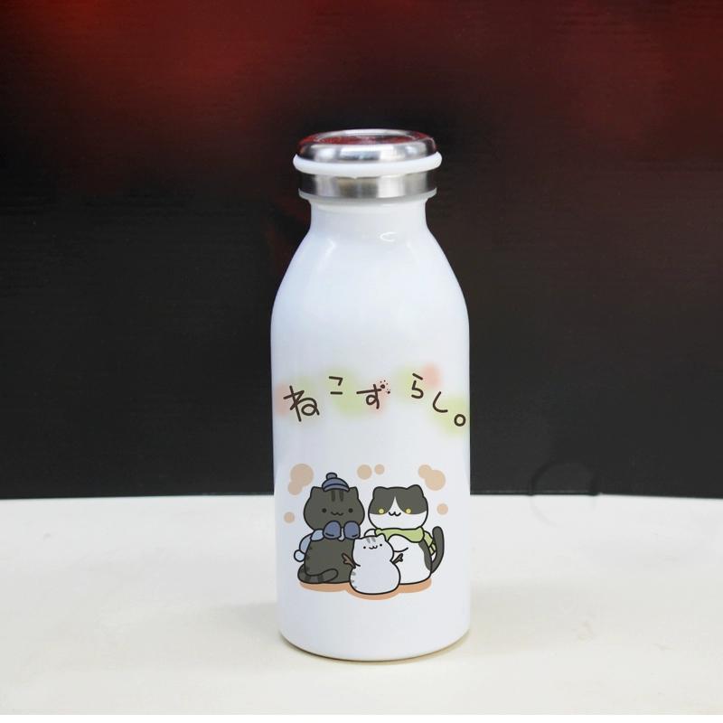 Mèo sân sau cốc mèo vườn anime cốc nước hai nhân dân tệ xung quanh món quà sinh nhật miệng ba ba - Carton / Hoạt hình liên quan những hình sticker cute