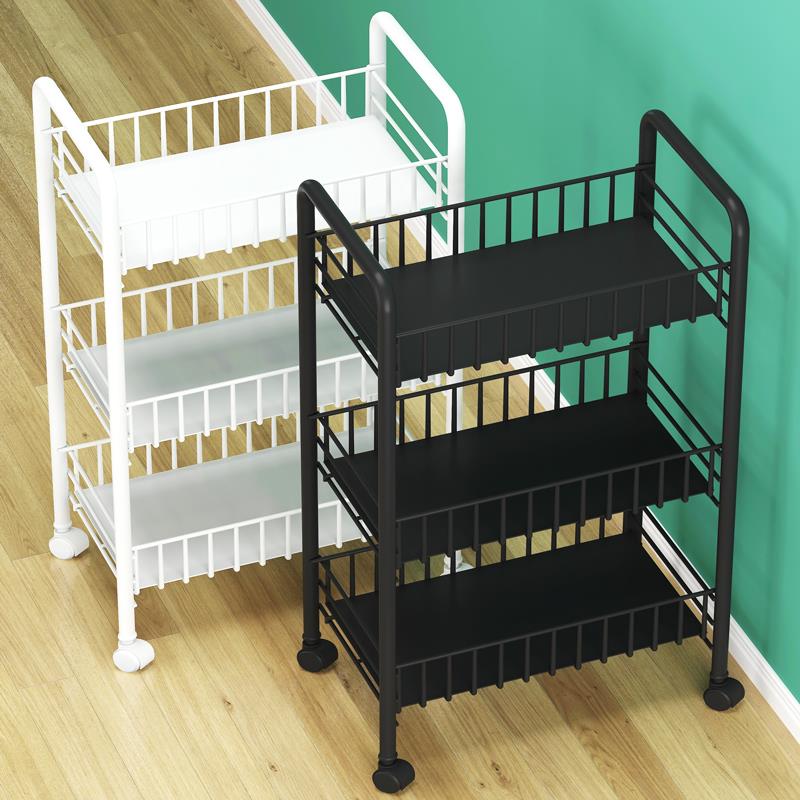 Kitchen shelve Mobile with wheel cart Multi-layer vegetable basket containing floor shelf floor fruit and vegetable shelve