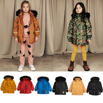 88 Sweden Mini Rodini tide brand autumn and winter children warm cotton coat windproof coat jacket