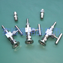 Stainless steel vacuum flange KF16 KF25 Vacuum stainless steel valve Pipe fittings kf16-Pagoda joint valve