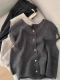 High-End Gray Knitted Vest with Small Gold Buttons for Women, Autumn and Winter Soft and Cozy Layering Sweater Vest with a Sense of Design, Sleeveless Top