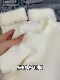 Half-High Collar, Ruffled Edge, Fleece-Lined Inner Sweater for Women, New Autumn and Winter Slim-Fit, Soft and Cozy One-Piece Fleece Base Shirt, Thick Top
