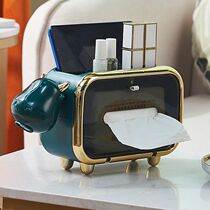 Creative multifunctional tissue box living room coffee table with remote control