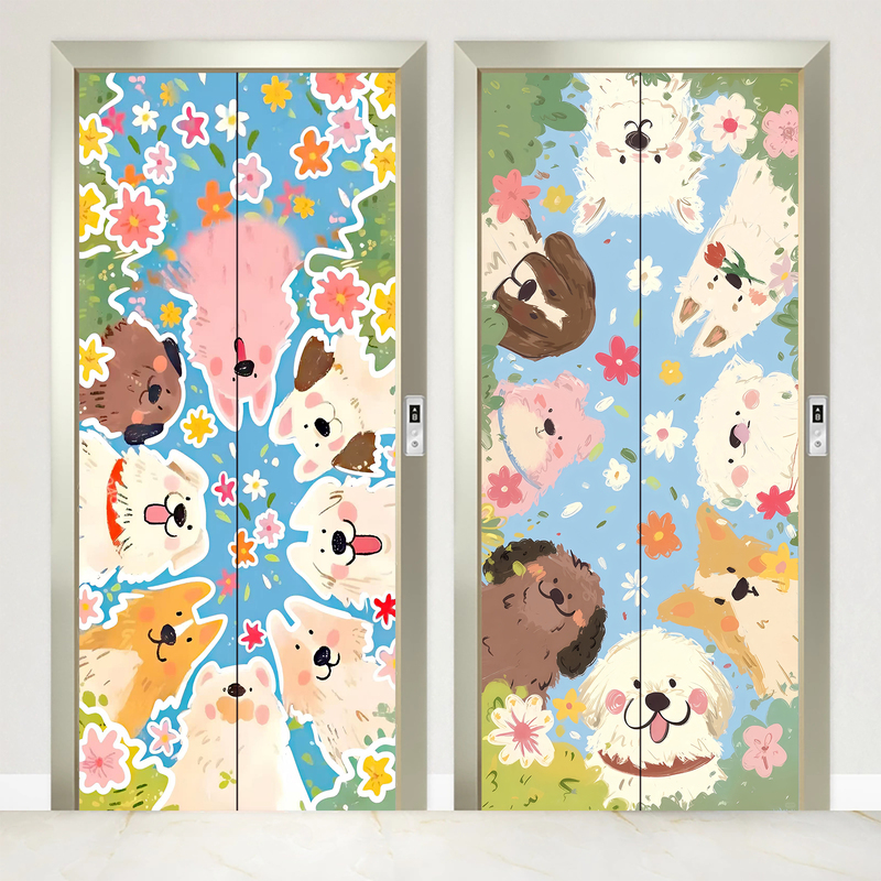 Waterproof Self-Adhesive Stickers for Elevators, High-End One-Elevator-One-Apartment Decorative Stickers for Entryway Doorways