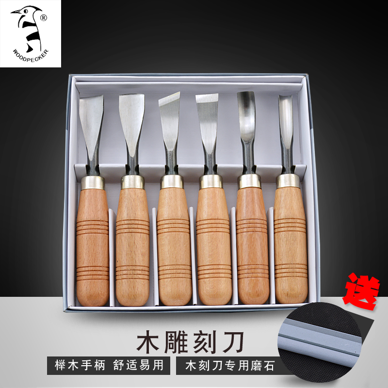 Woodpecker carving knife woodcut carving knife woodcut knife set Handmade woodcut knife Wood carving knife Root carving woodworking tools