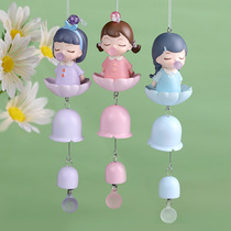 Nordic style creative bubble girl wind chimes cute hanging decoration student gift hipster resin crafts gift