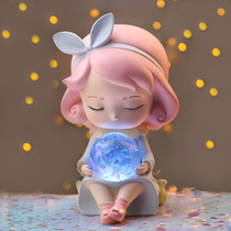 New girl heart like dream song Dream Dream Crystal ball with lamp music Bell ornaments girl bedroom desktop decorations