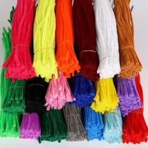 100pcs 30cm Chenille Stems Pipe Cleaners Kids Plush