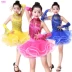 Cô gái váy khiêu vũ Latin váy khiêu vũ trẻ em quy định thi cô gái mùa hè thực hành quần áo trang phục trẻ em - Trang phục Trang phục