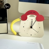Настольный телефон, креативные милые часы для школьников, в американском стиле