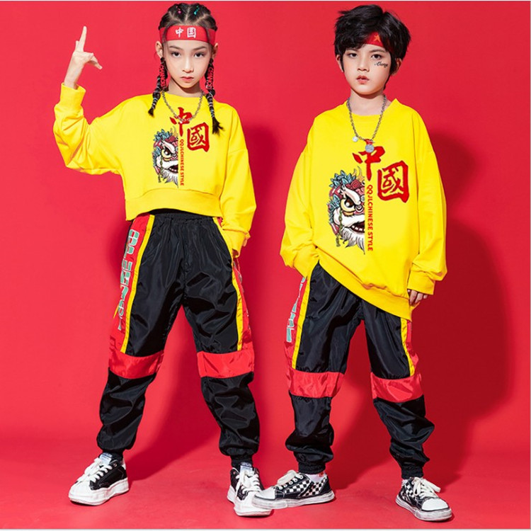 Children's Performance Costume Kindergarten Cheerleader's New Year's Day Performance of the Chinese Wind Student Games Clothing Long Sleeve Banfu