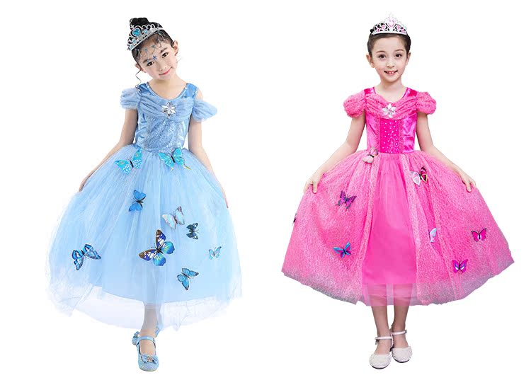 Giáng sinh trang phục trẻ em biểu diễn quần áo cô gái Aisha cô gái quần áo băng tuyết lãng mạn váy trẻ em hàn quốc