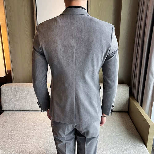 Комплект, свадебное платье, пиджак классического кроя для отдыха, в корейском стиле, 3 предмета