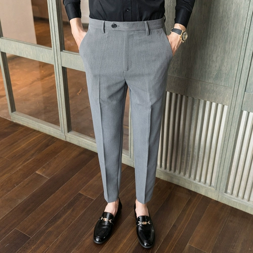 Демисезонные трендовые штаны, универсальный костюм, черный пиджак классического кроя, с вышивкой