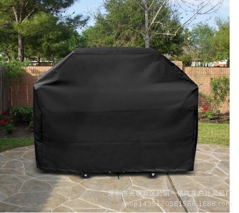 Outdoor Bbq Cover Barbecue Grill Cover Oxford Cloth Waterproof Dustproof Cover Electric Vehicle Cover Protective Frame Waterproof Cover