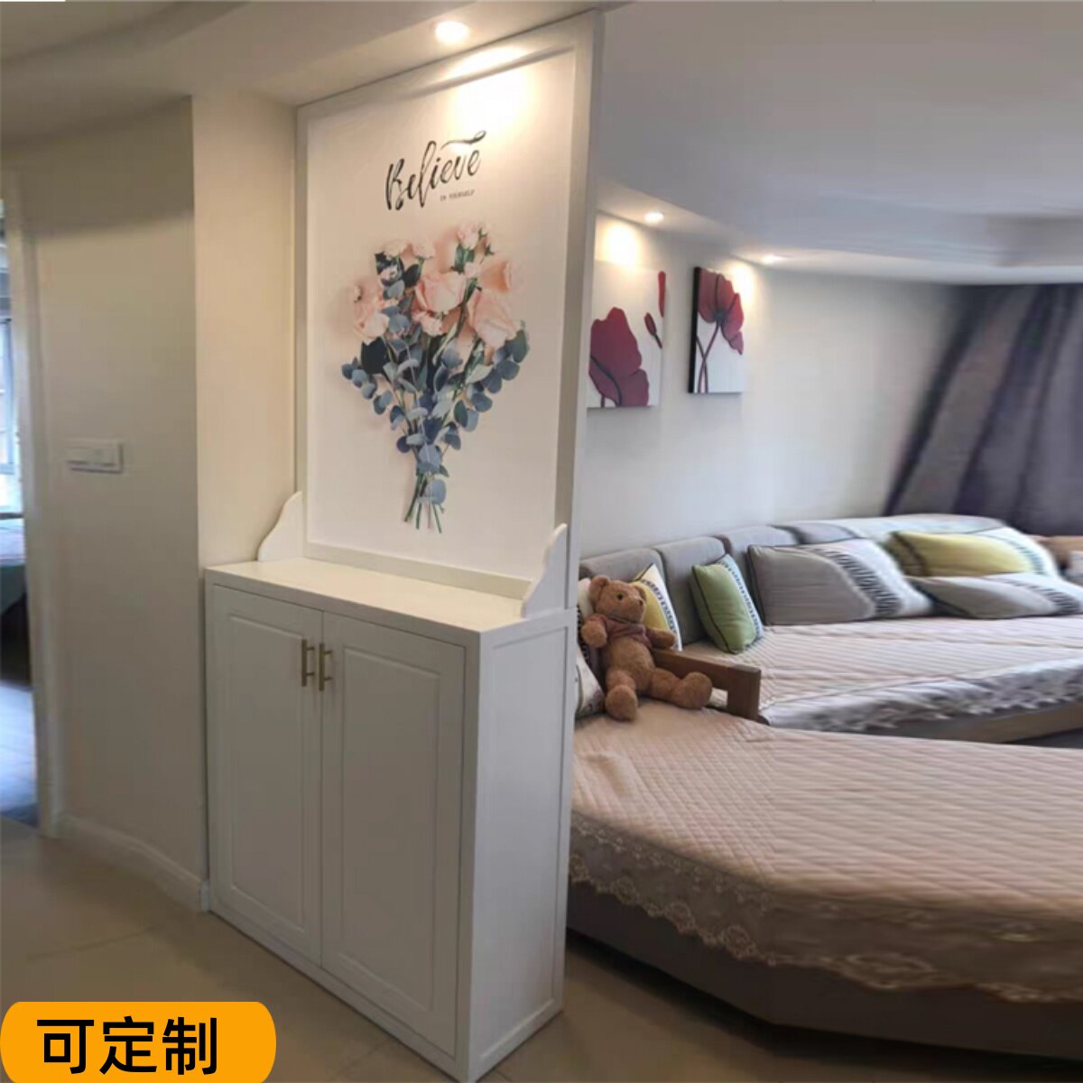 Simply modern living room partition screen cabinet entry to the double-sided shoe cabinet cabinet small household decoration cabinet customized