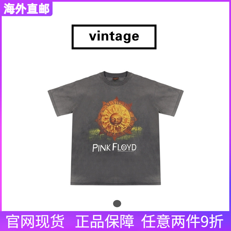 Vintage Helios short-sleeved VTG washed and faded faded fear of god fog loose high street T-shirt tide